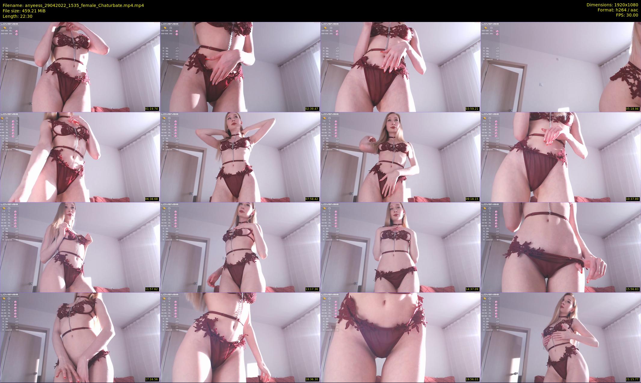 anyeess — 23 minute Chaturbate female cam show recording, 1080p, Apr 29, 2022