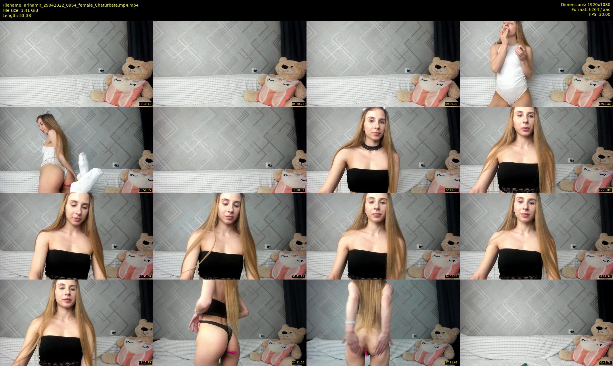 arinamir — 54 minute Chaturbate female cam show recording, 1080p, Apr 29, 2022