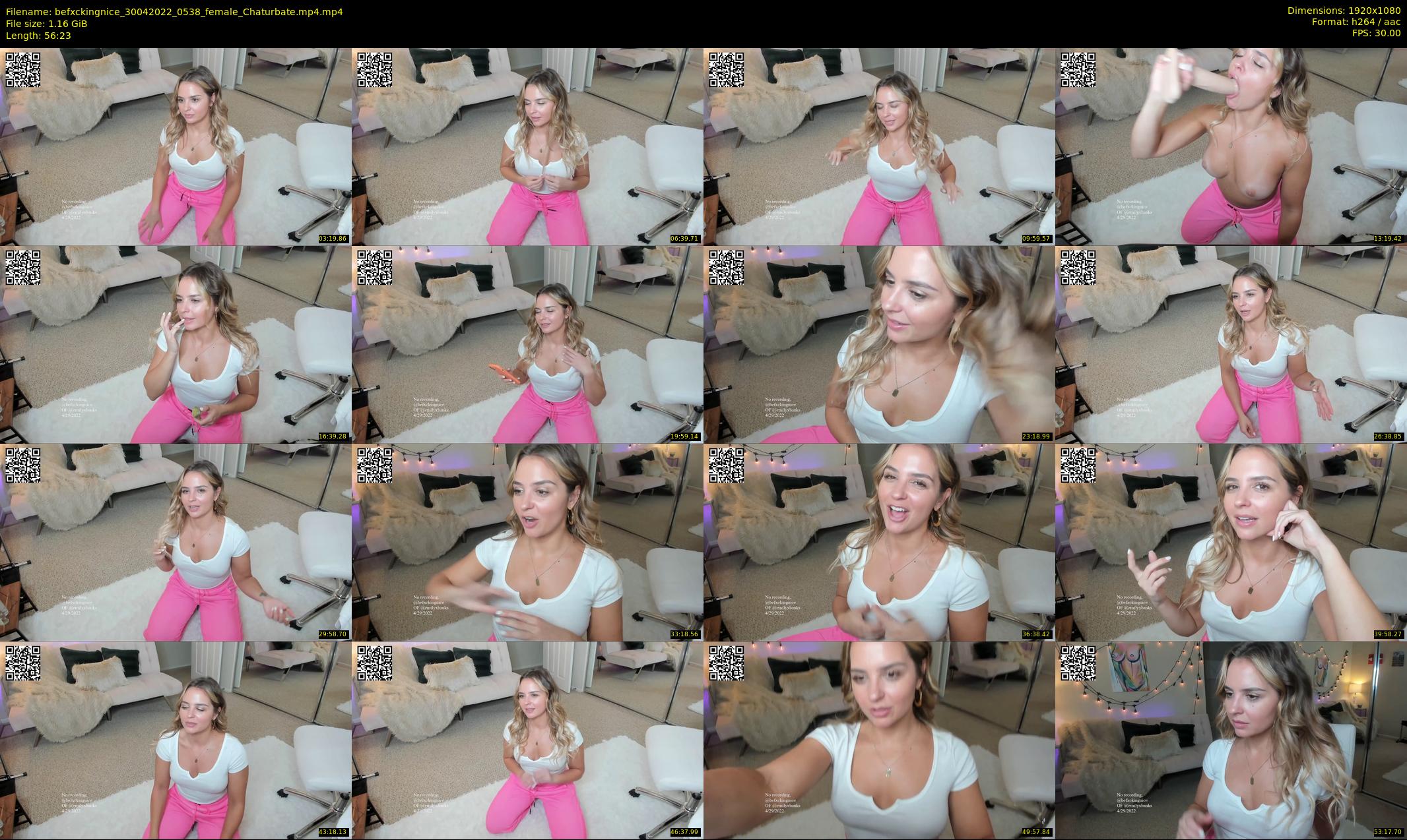 befxckingnice — 57 minute Chaturbate female cam show recording, 1080p, Apr 30, 2022