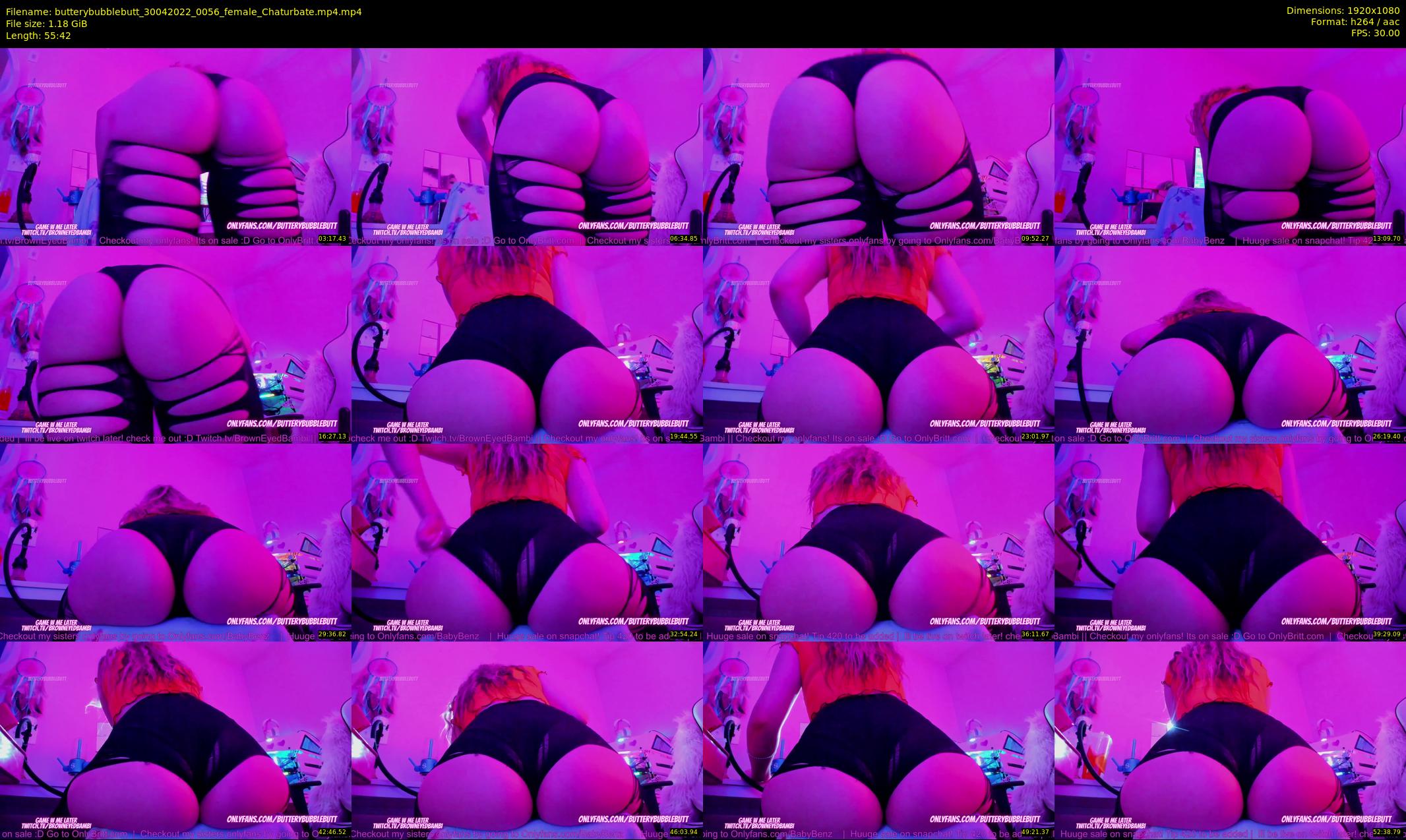 butterybubblebutt — 56 minute Chaturbate couple cam show recording, 1080p, Apr 30, 2022
