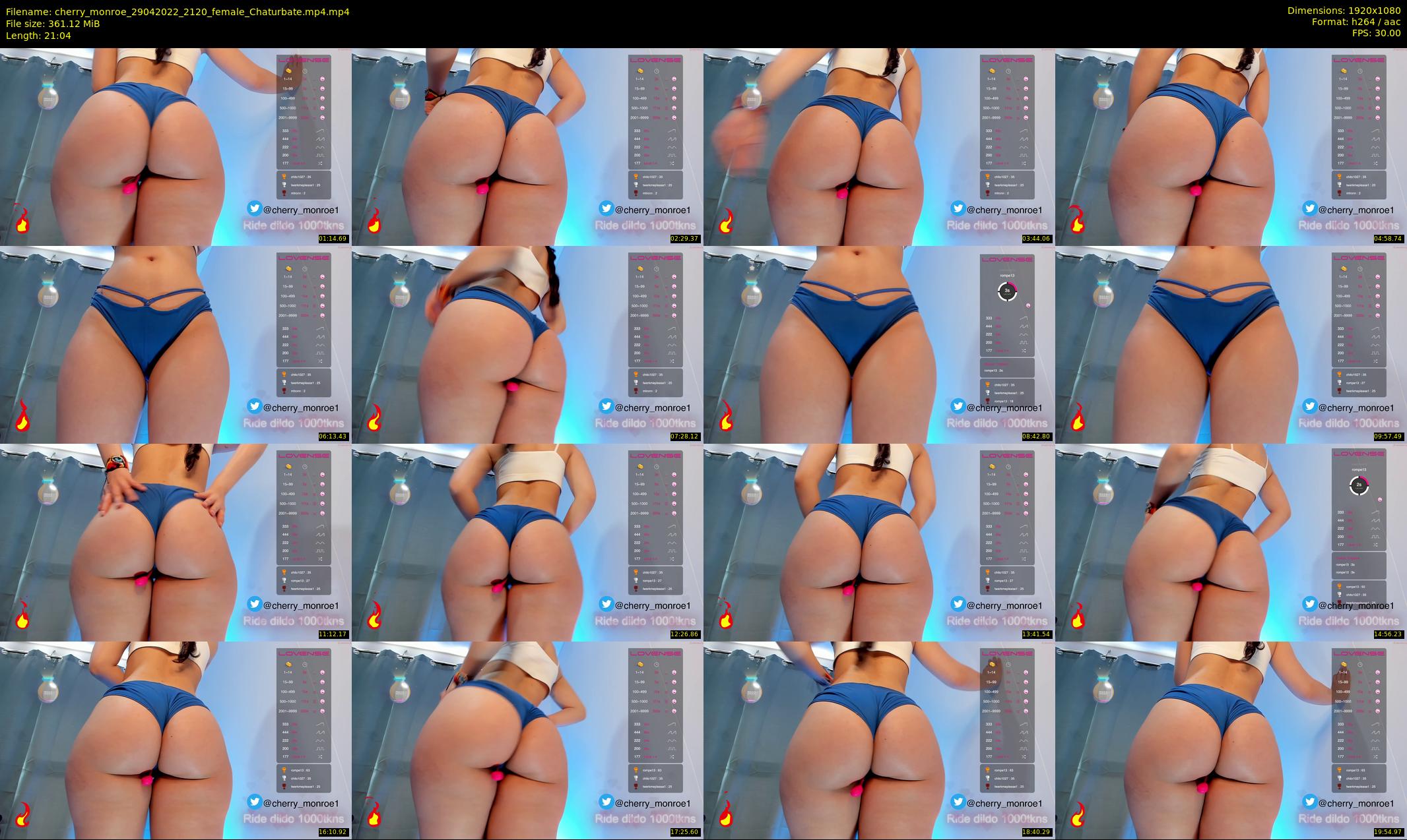 cherry_monroe — 22 minute Chaturbate female cam show recording, 1080p, Apr 29, 2022