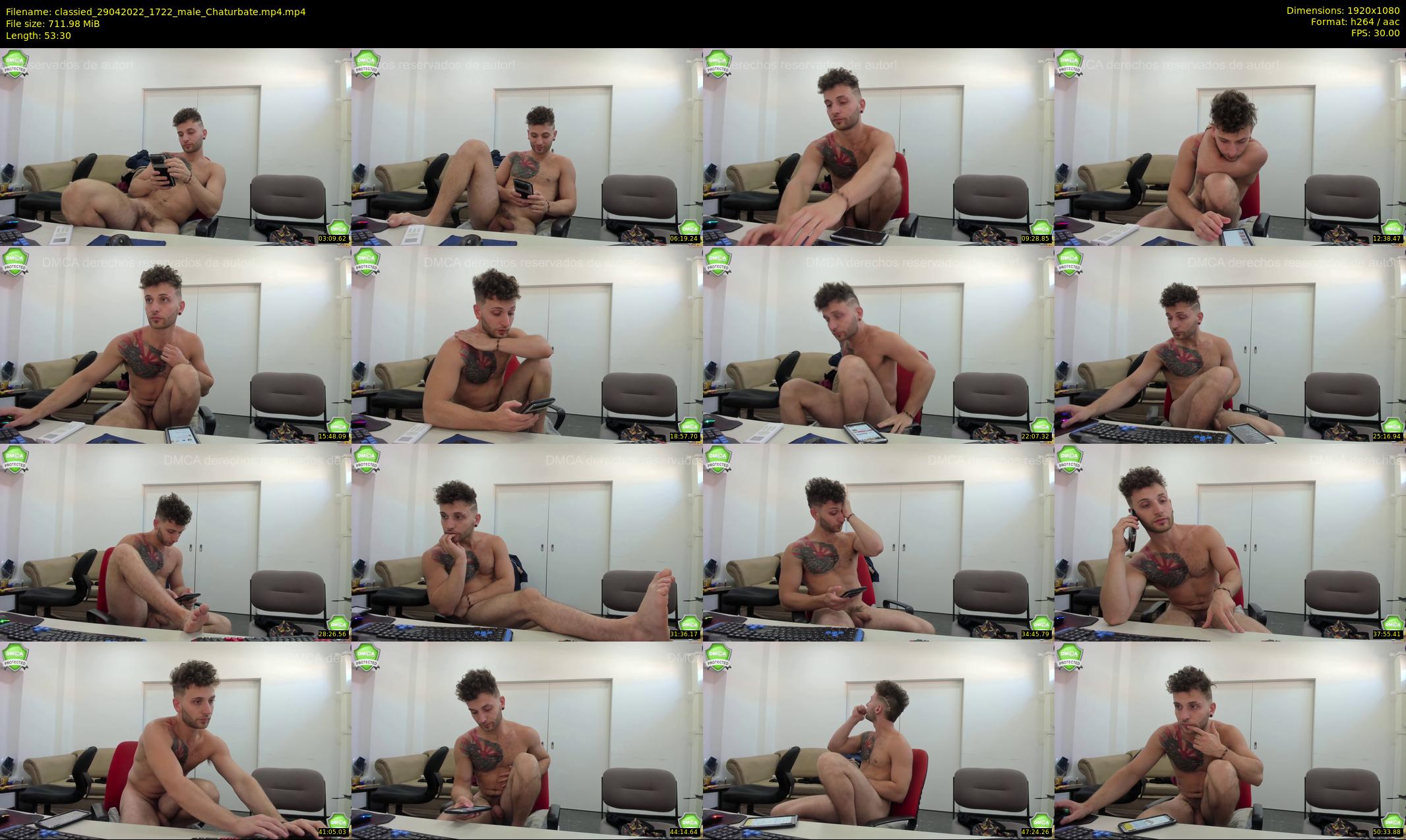 classied — 54 minute Chaturbate male cam show recording, 1080p, Apr 29, 2022