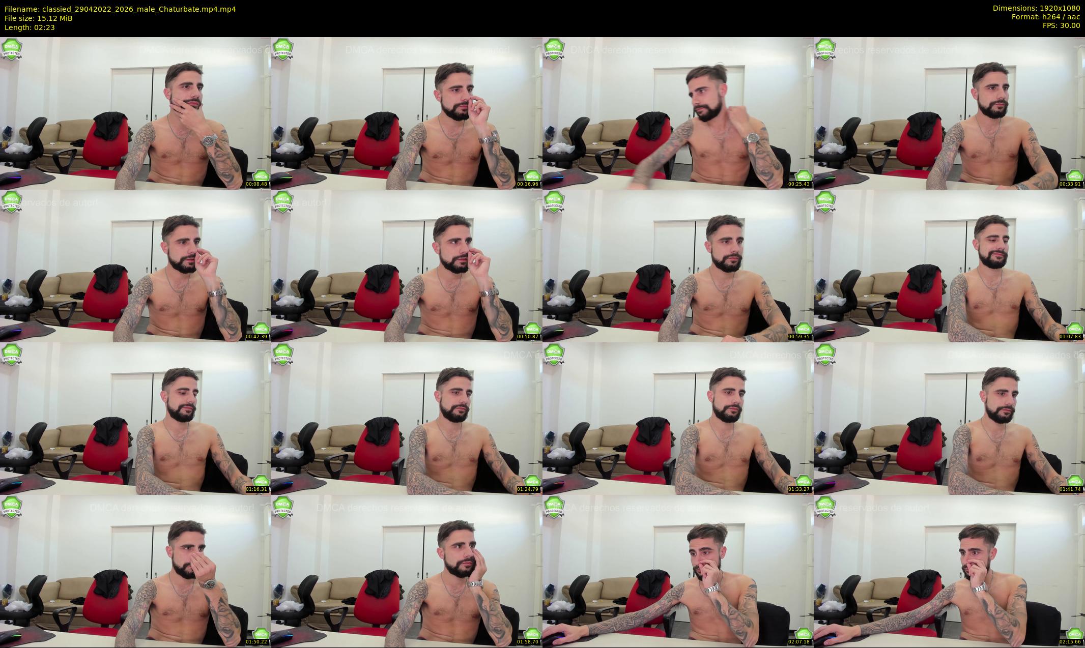classied — 3 minute Chaturbate male cam show recording, 1080p, Apr 29, 2022