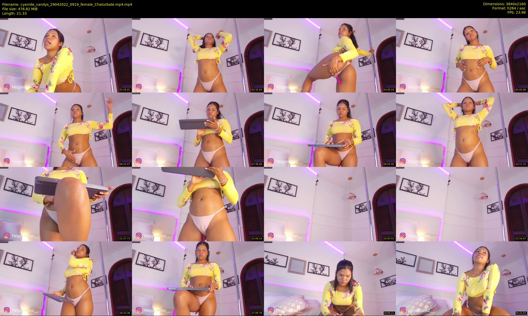 cyanide_candys — 22 minute Chaturbate female cam show recording, 4K, Apr 29, 2022