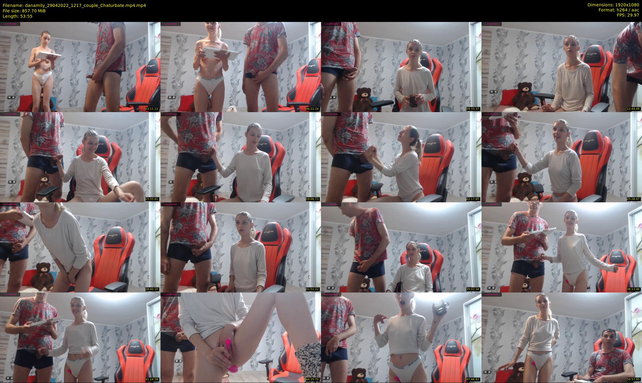 danamily — 54 minute Chaturbate female cam show recording, 1080p, Apr 29, 2022