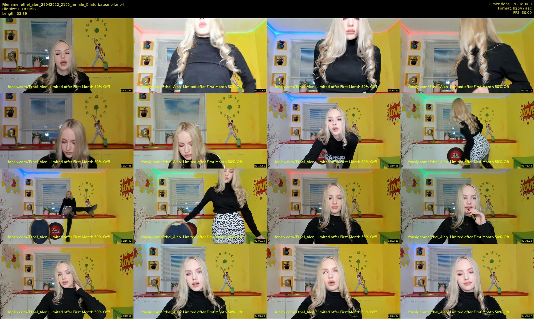 ethel_alen — 4 minute Chaturbate female cam show recording, 1080p, Apr 29, 2022