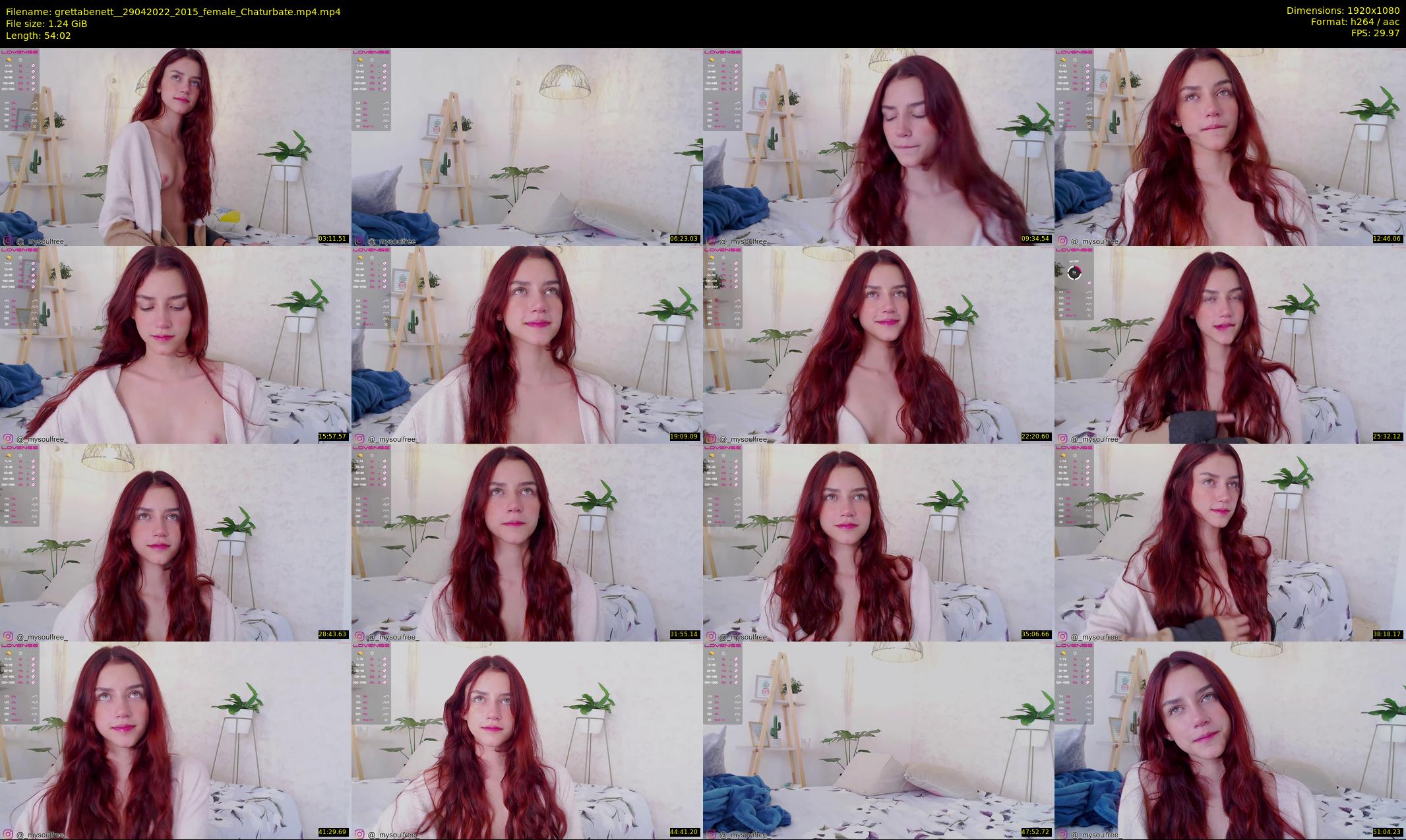 grettabenett_ — 55 minute Chaturbate female cam show recording, 1080p, Apr 29, 2022
