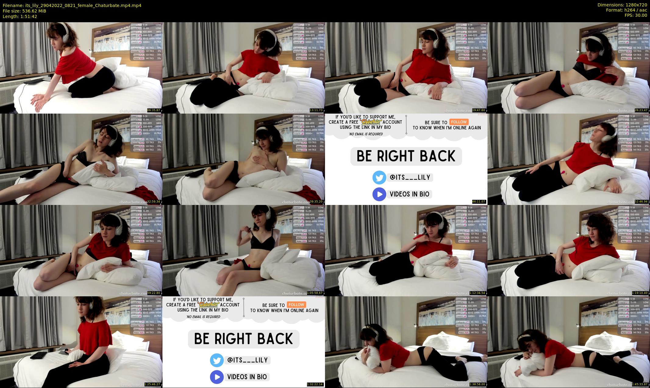 its_lily — 112 minute Chaturbate female cam show recording, 720p, Apr 29, 2022