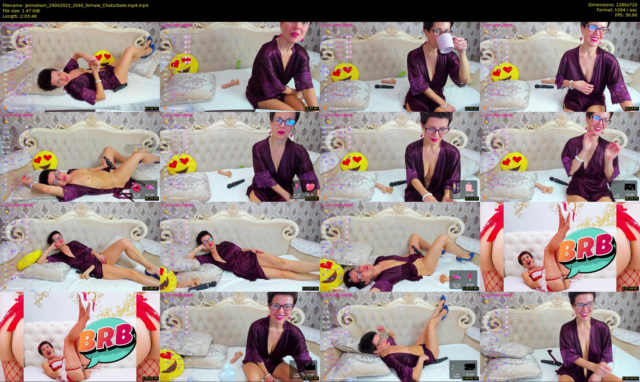 jennalison — 124 minute Chaturbate female cam show recording, 720p, Apr 29, 2022