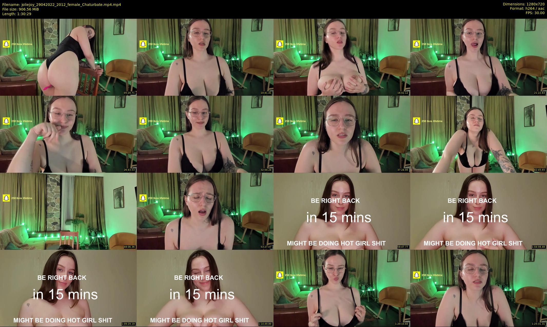 joliejoy — 91 minute Chaturbate female cam show recording, 720p, Apr 29, 2022
