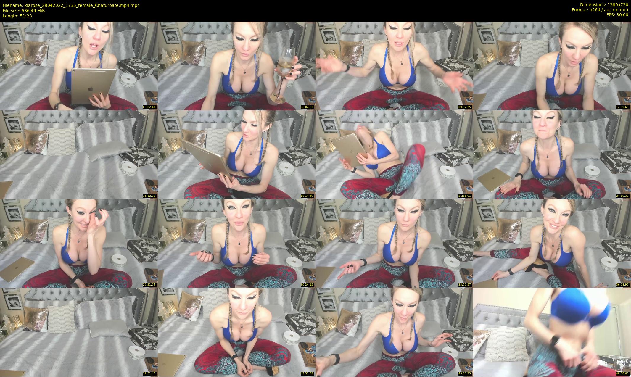 kiarose — 52 minute Chaturbate female cam show recording, 720p, Apr 29, 2022