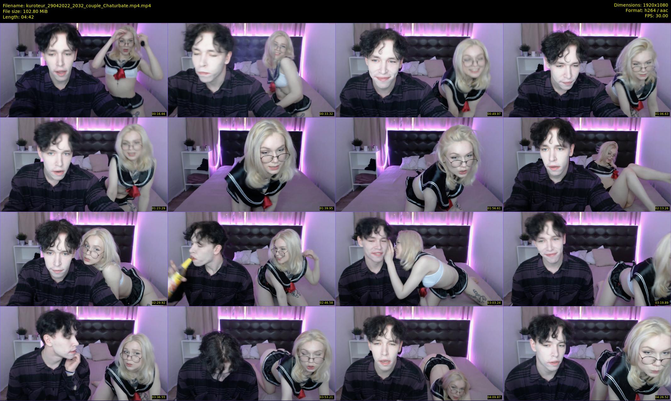 kuroteur — 5 minute Chaturbate couple cam show recording, 1080p, Apr 29, 2022