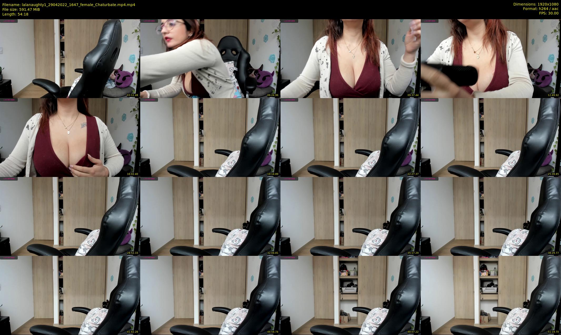 lalanaughty1 — 55 minute Chaturbate female cam show recording, 1080p, Apr 29, 2022