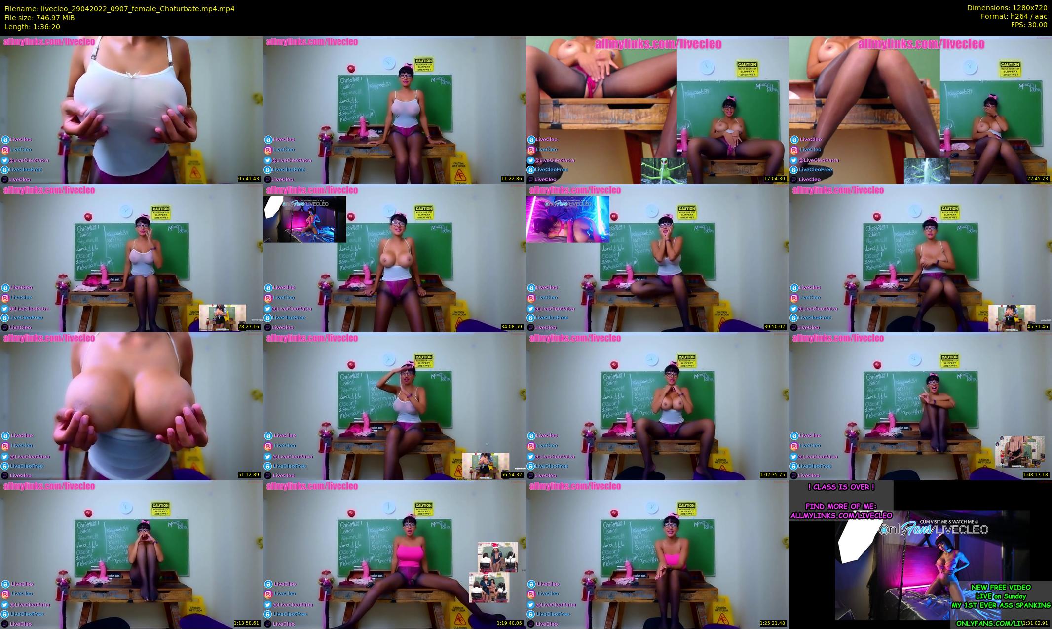 livecleo — 97 minute Chaturbate female cam show recording, 720p, Apr 29, 2022