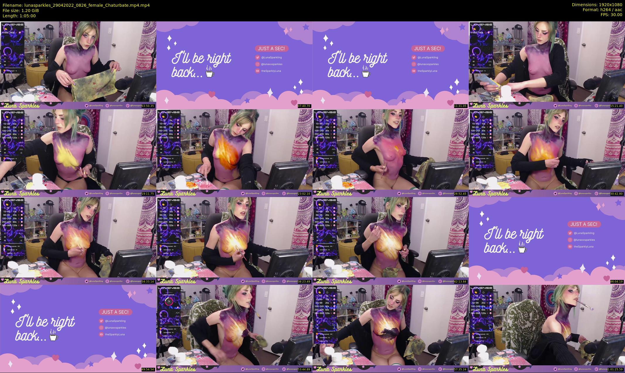 lunasparkles — 65 minute Chaturbate female cam show recording, 1080p, Apr 29, 2022
