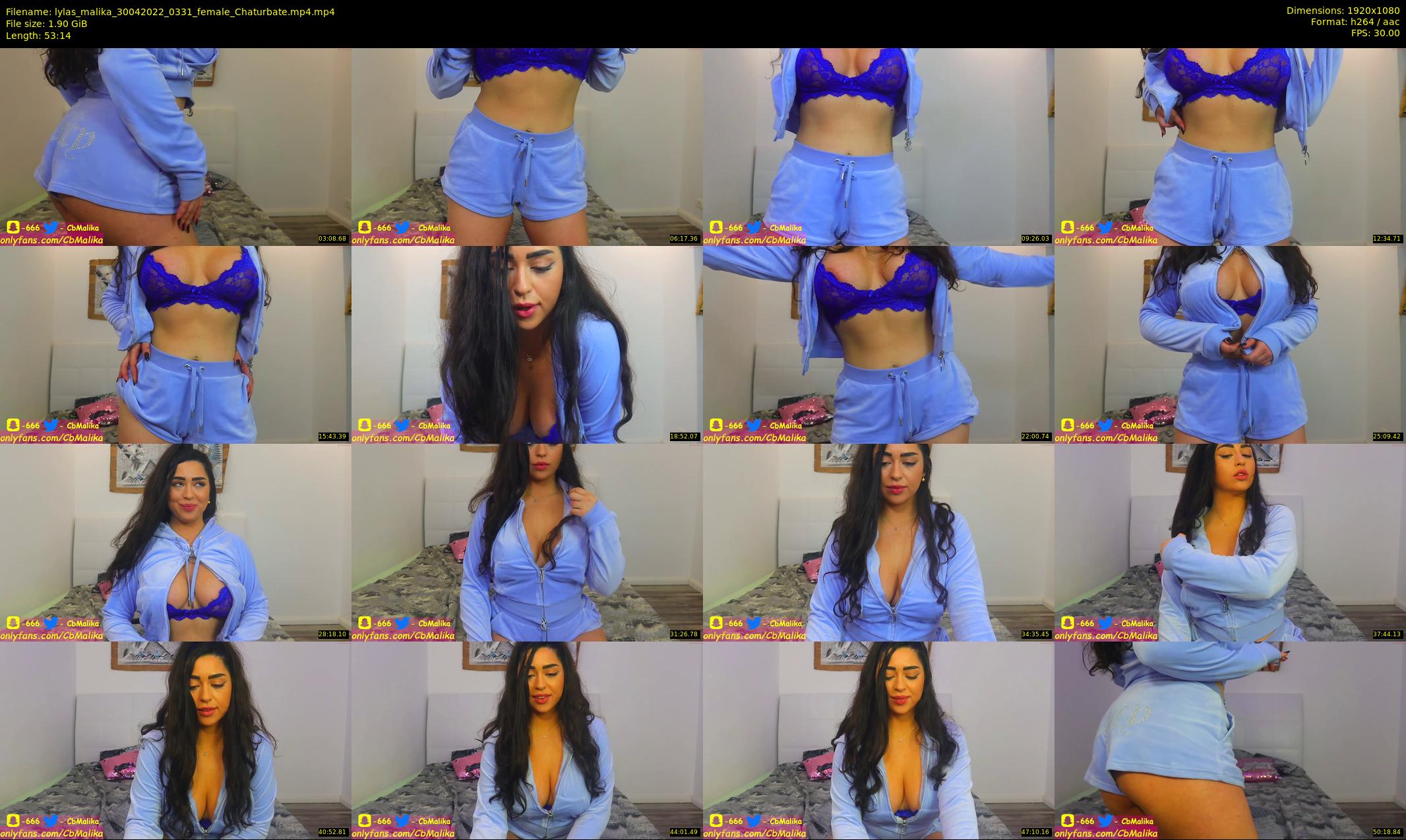 lylas_malika — 54 minute Chaturbate female cam show recording, 1080p, Apr 30, 2022