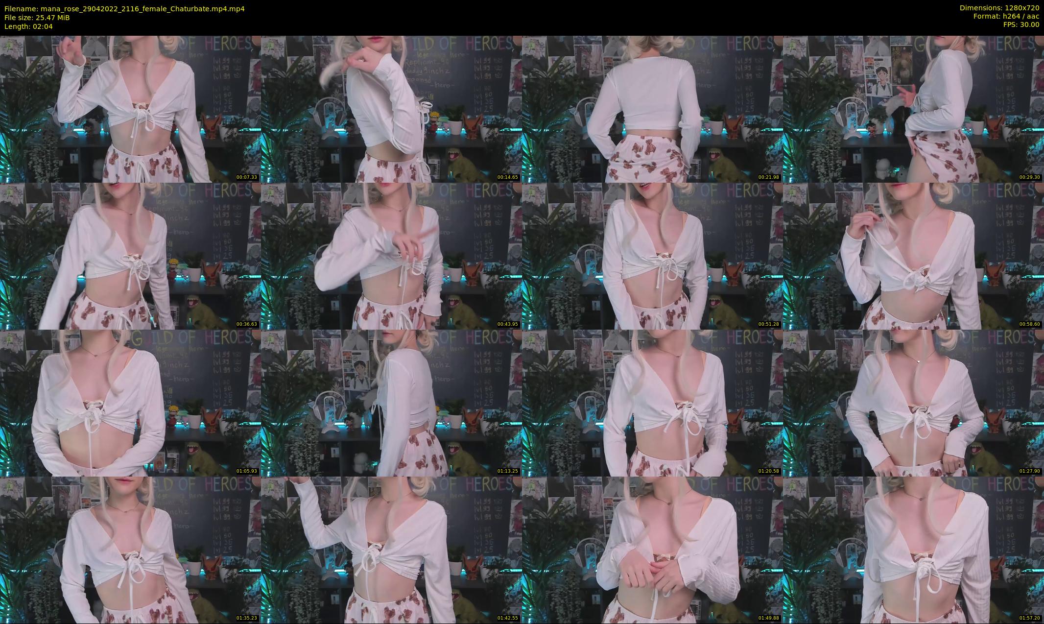 mana_rose — 3 minute Chaturbate female cam show recording, 720p, Apr 29, 2022