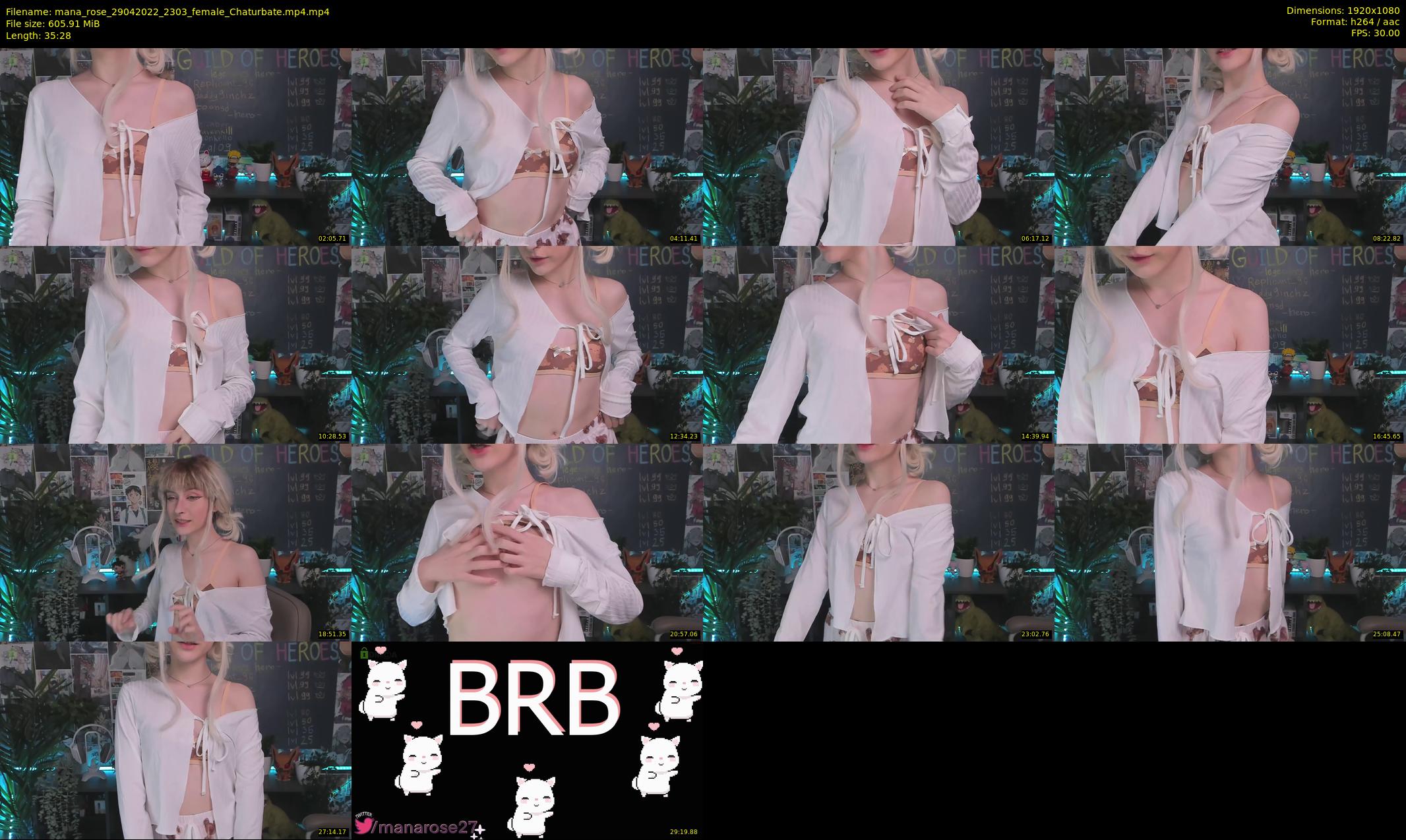 mana_rose — 36 minute Chaturbate female cam show recording, 1080p, Apr 29, 2022