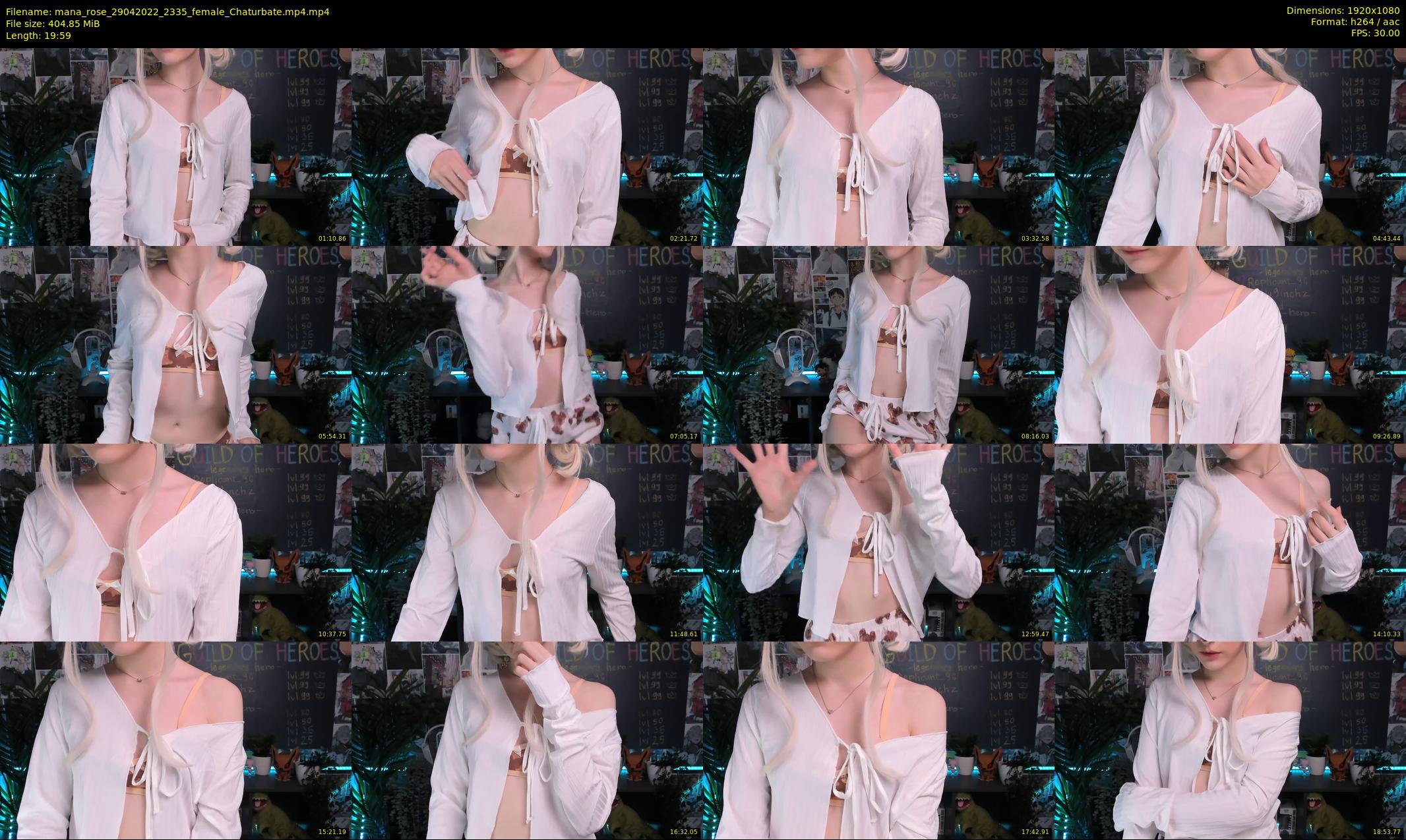 mana_rose — 20 minute Chaturbate female cam show recording, 1080p, Apr 29, 2022