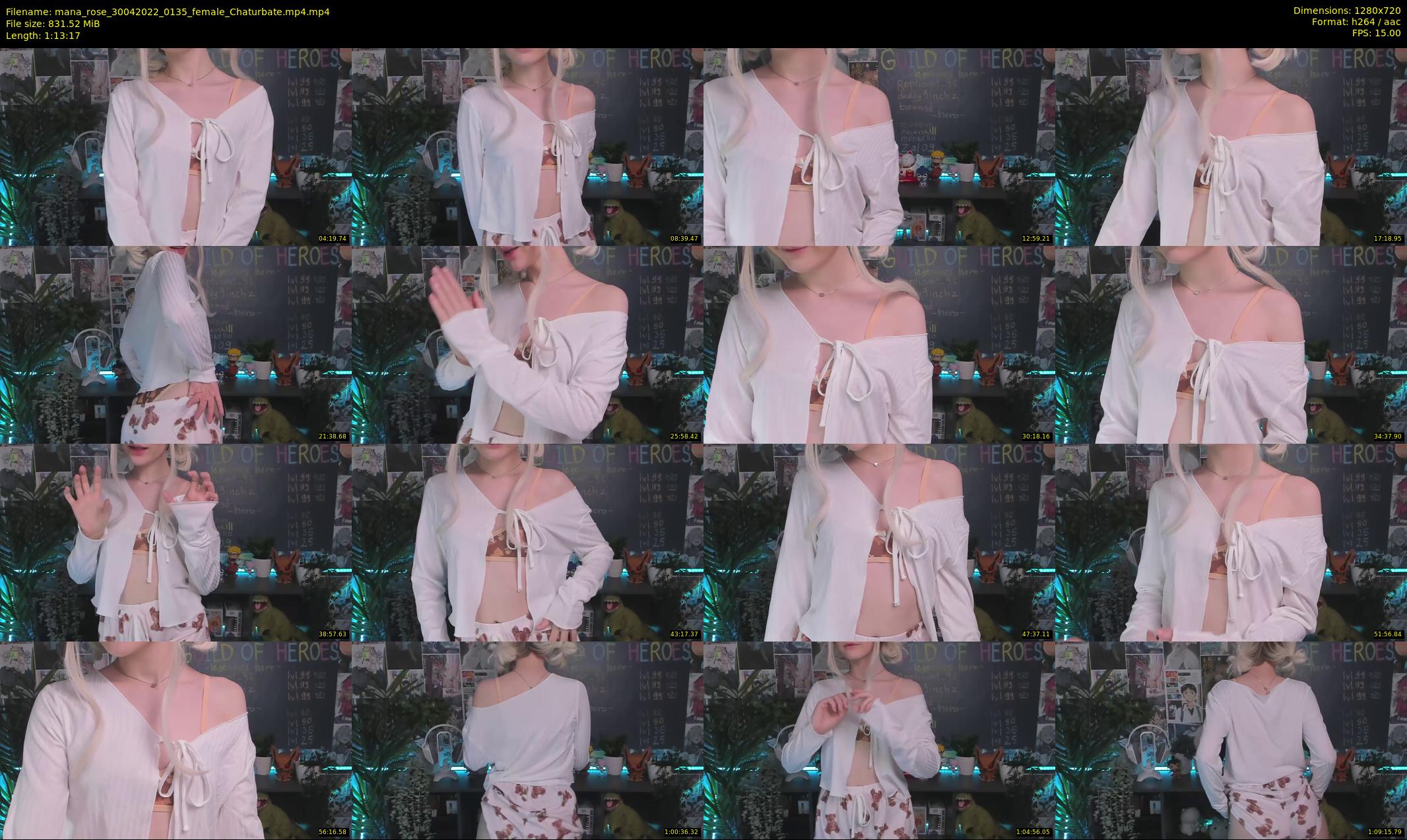 mana_rose — 74 minute Chaturbate female cam show recording, 720p, Apr 30, 2022