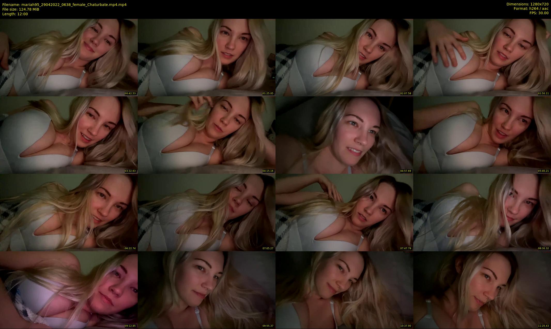 mariah95 — 12 minute Chaturbate female cam show recording, 720p, Apr 29, 2022