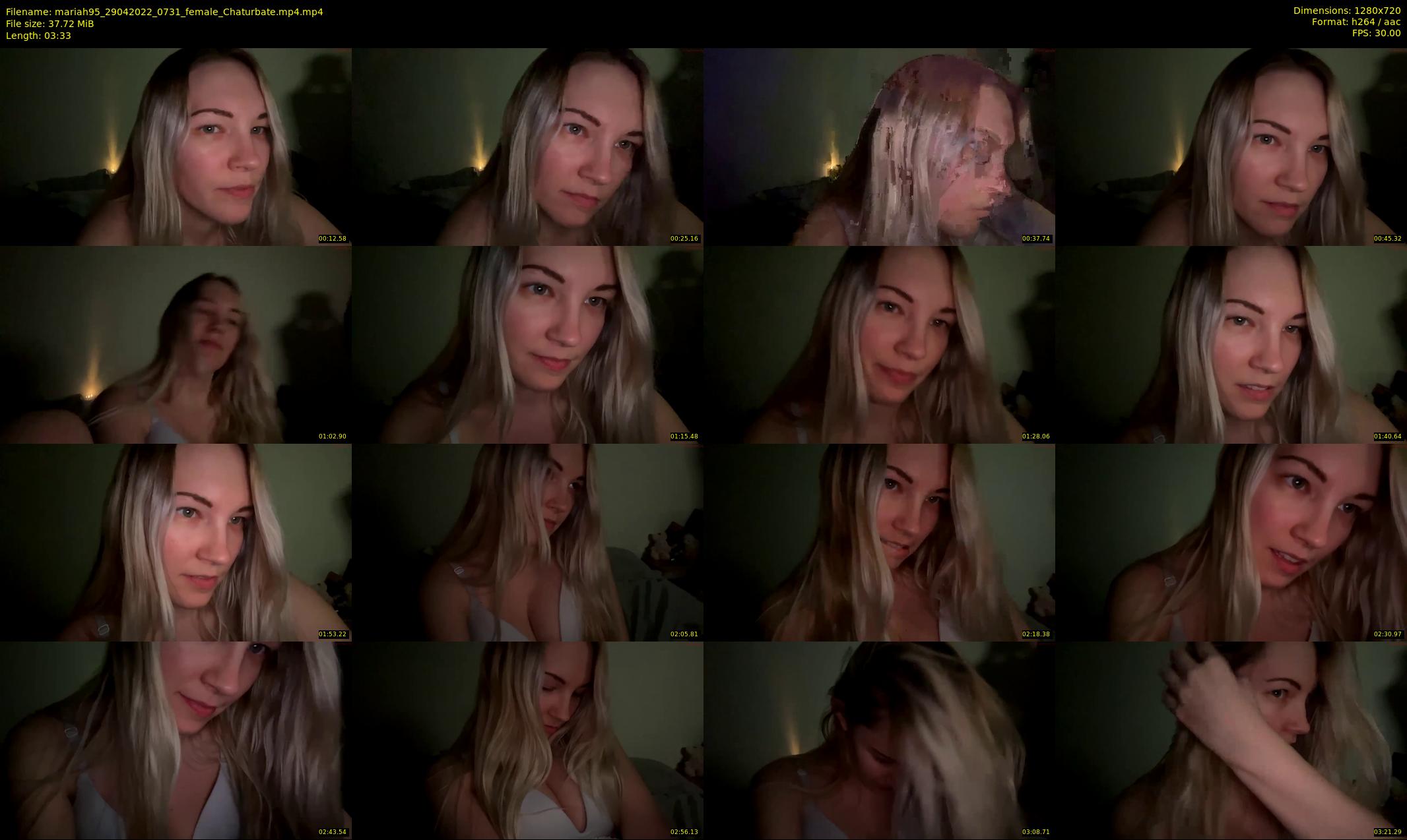 mariah95 — 4 minute Chaturbate female cam show recording, 720p, Apr 29, 2022