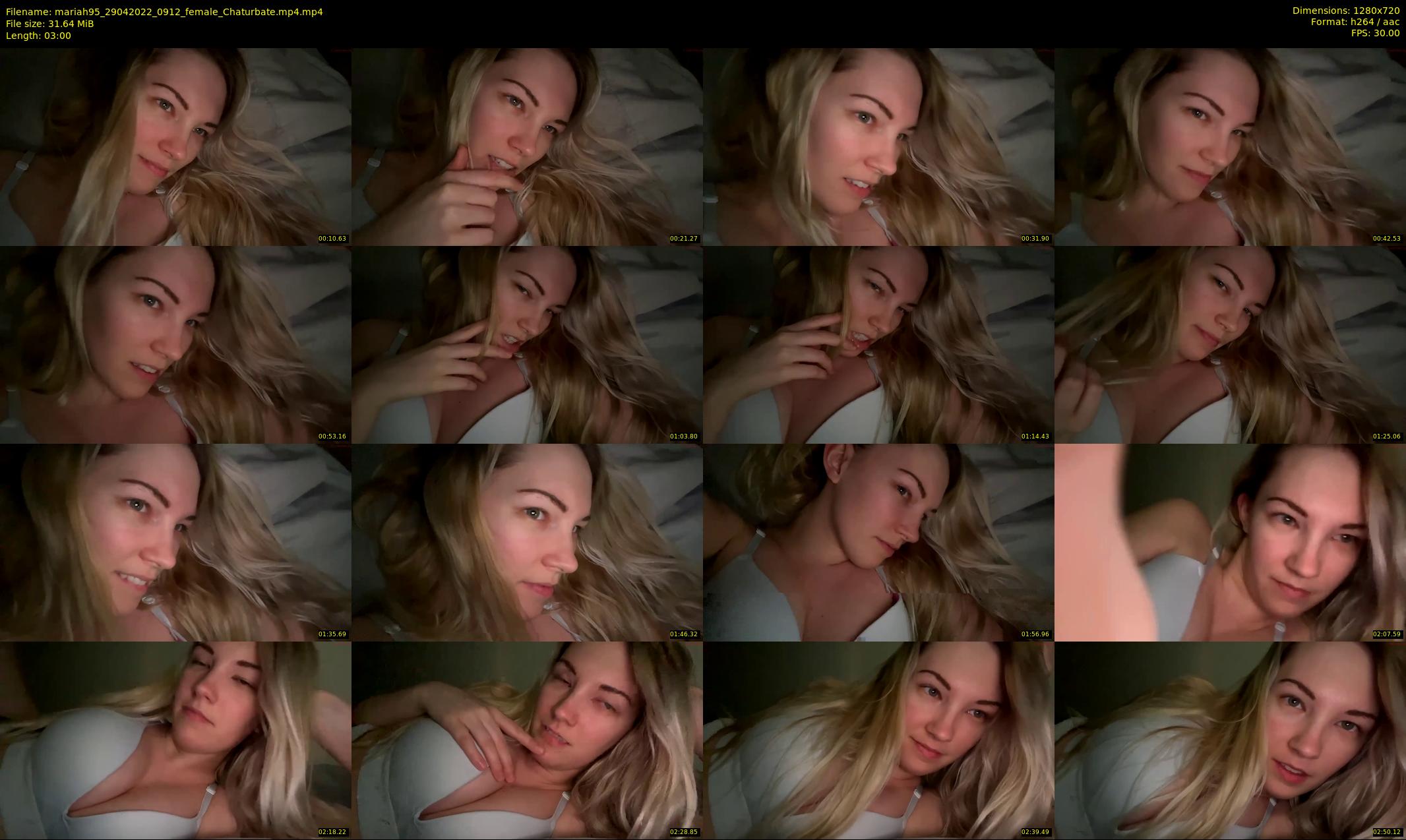 mariah95 — 3 minute Chaturbate female cam show recording, 720p, Apr 29, 2022