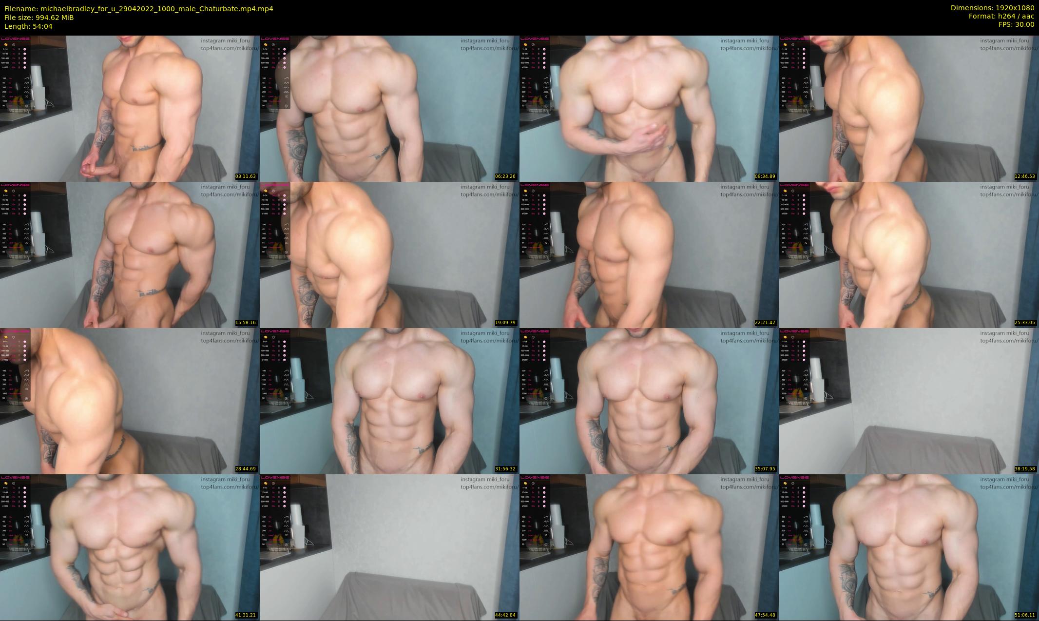 michaelbradley_for_u — 55 minute Chaturbate male cam show recording, 1080p, Apr 29, 2022