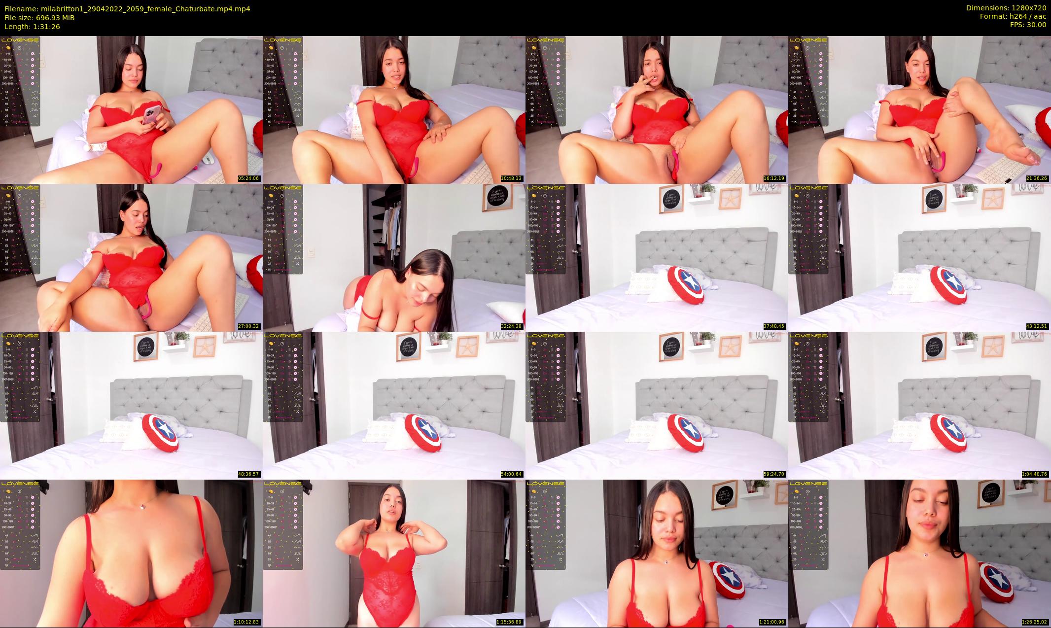 milabritton1 — 92 minute Chaturbate female cam show recording, 720p, Apr 29, 2022