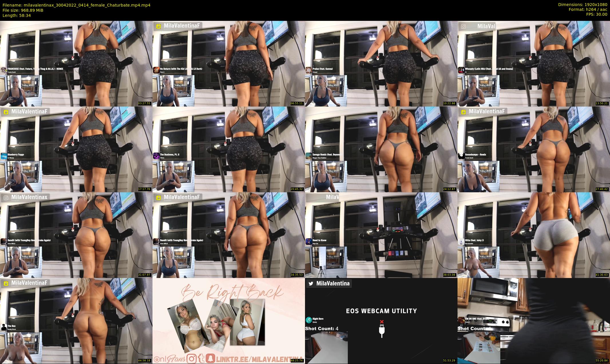 milavalentinax — 59 minute Chaturbate female cam show recording, 1080p, Apr 30, 2022