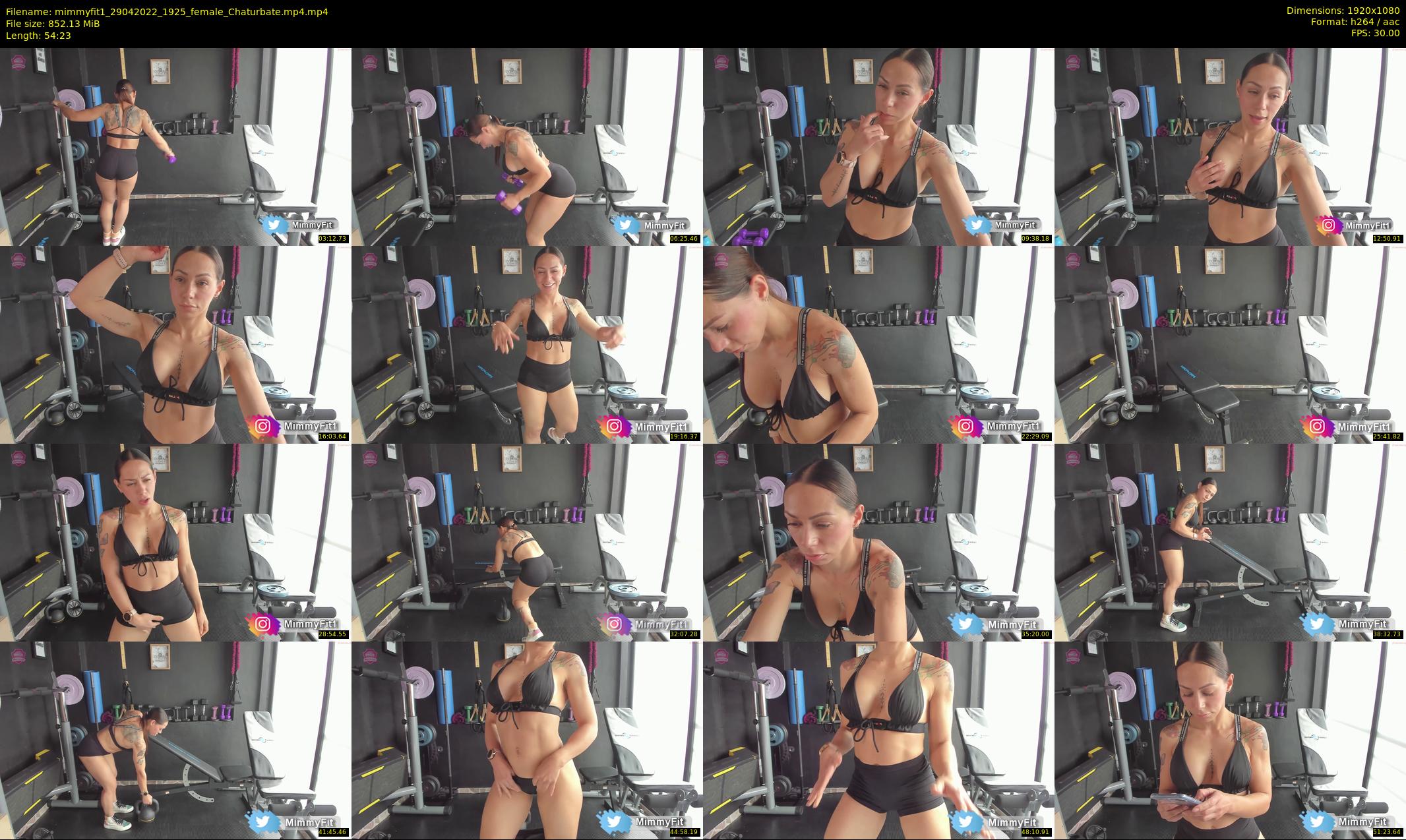 mimmyfit1 — 55 minute Chaturbate female cam show recording, 1080p, Apr 29, 2022