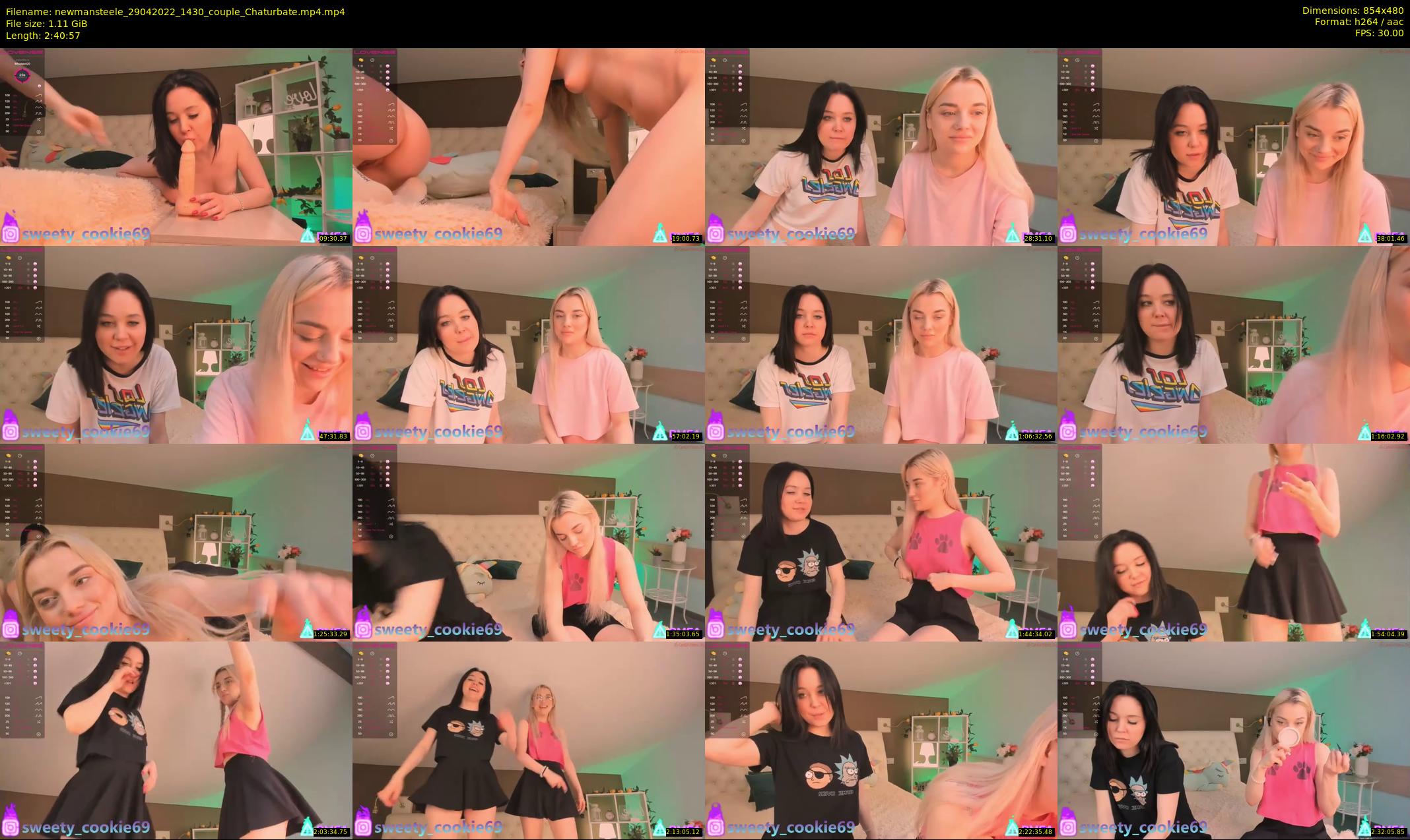 newmansteele — 161 minute Chaturbate couple cam show recording, 480p, Apr 29, 2022