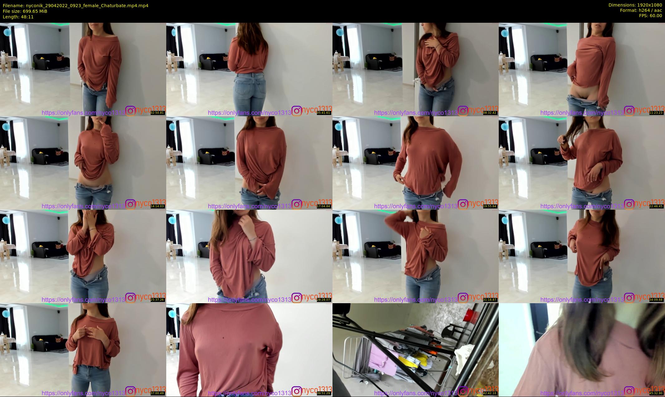 nyconik — 49 minute Chaturbate female cam show recording, 1080p, Apr 29, 2022