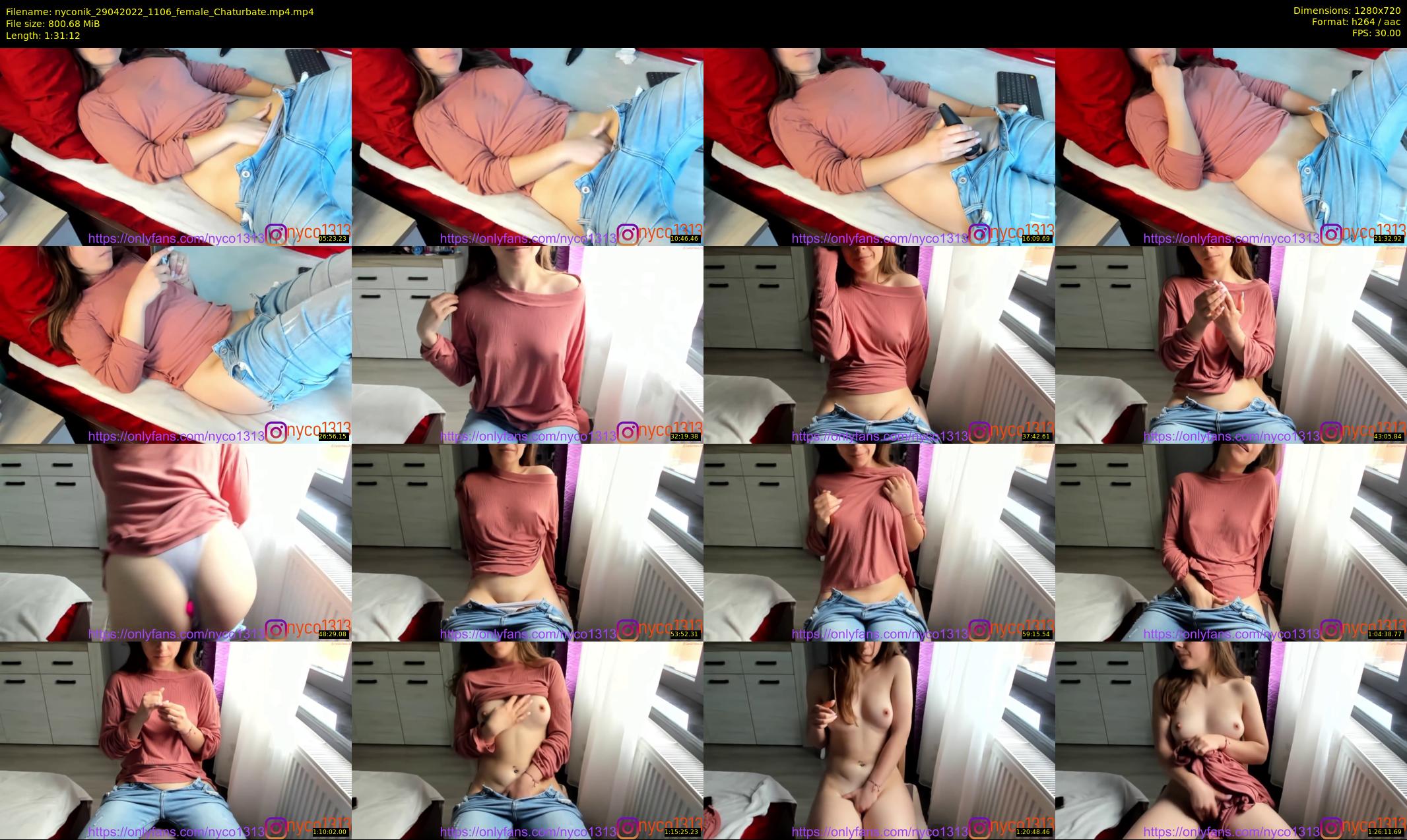 nyconik — 92 minute Chaturbate female cam show recording, 720p, Apr 29, 2022