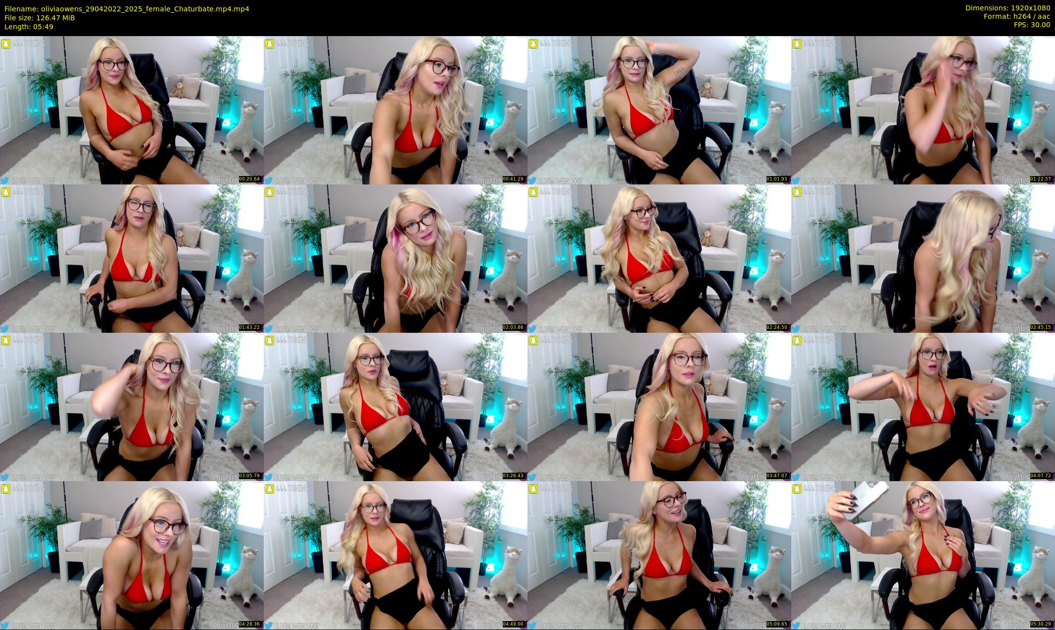 oliviaowens — 6 minute Chaturbate female cam show recording, 1080p, Apr 29, 2022