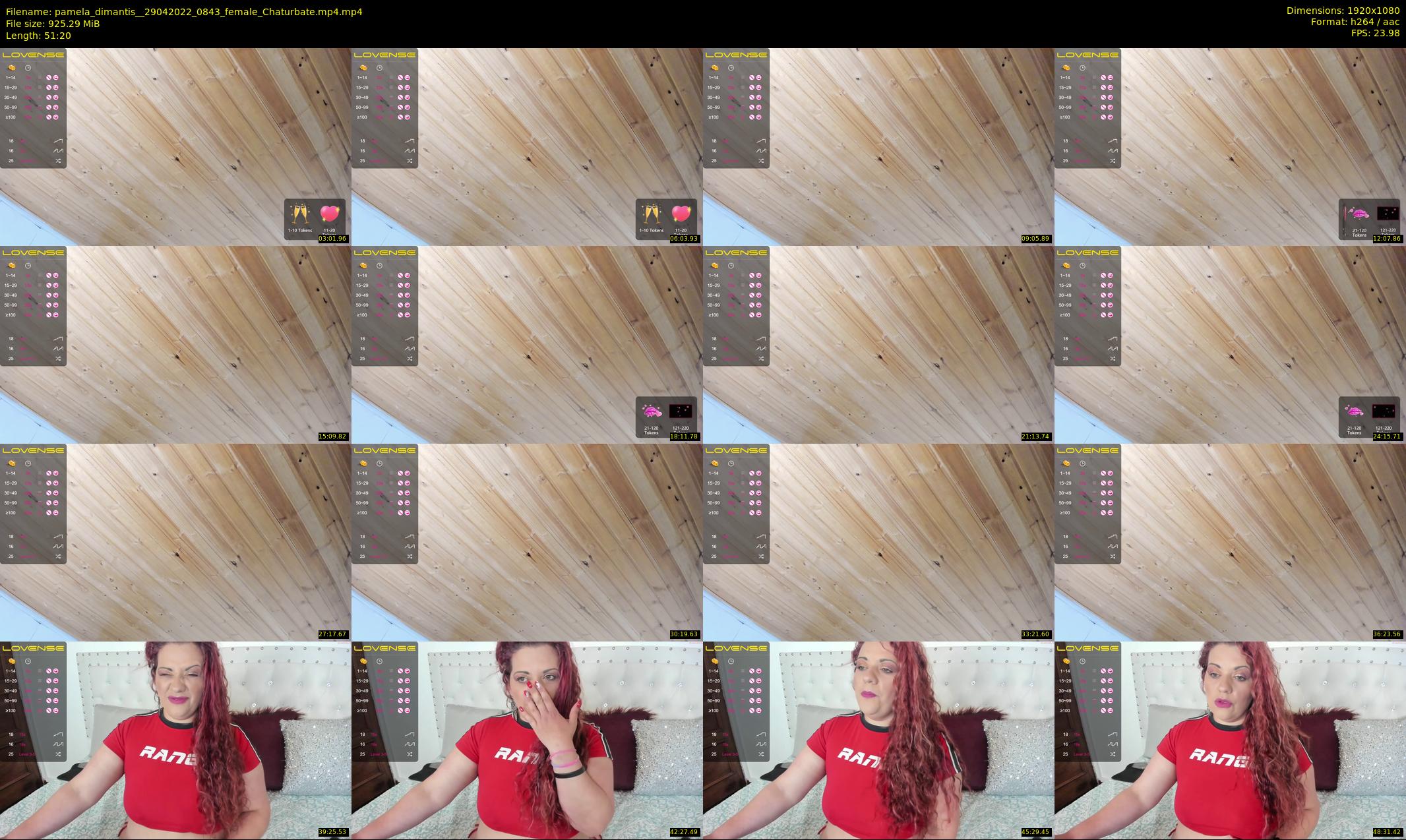 pamela_dimantis_ — 52 minute Chaturbate female cam show recording, 1080p, Apr 29, 2022