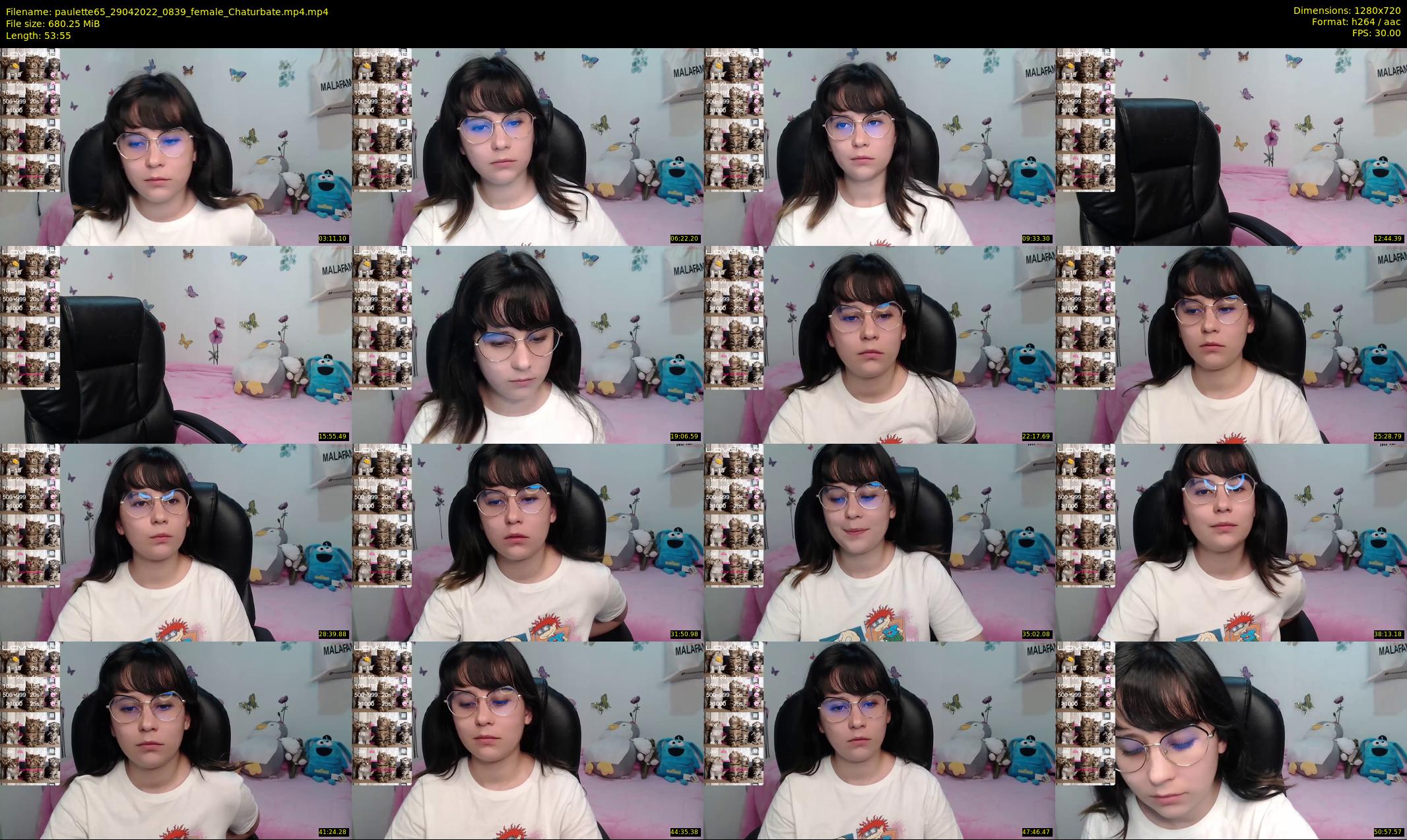 paulette65 — 54 minute Chaturbate female cam show recording, 720p, Apr 29, 2022