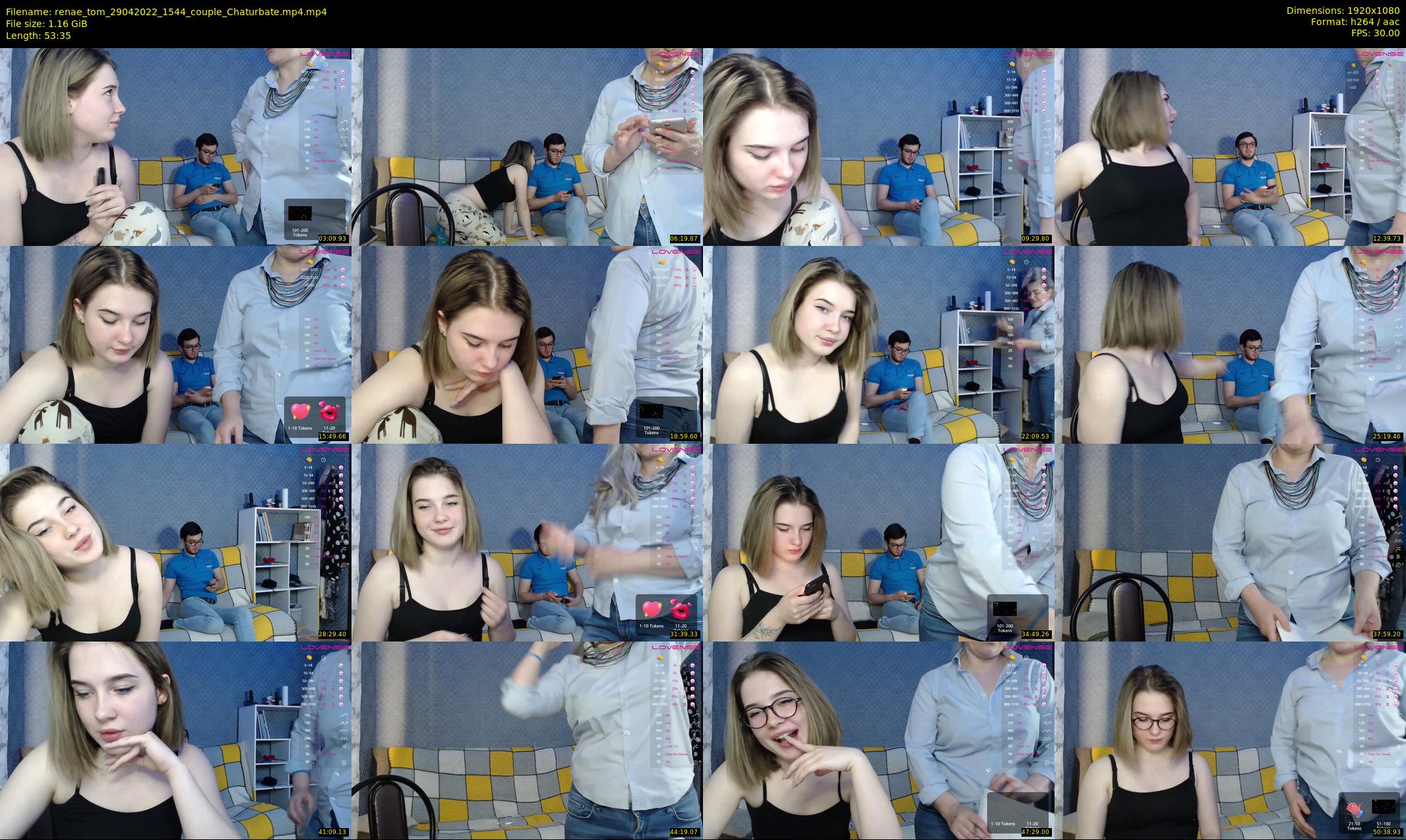 renae_tom — 54 minute Chaturbate couple cam show recording, 1080p, Apr 29, 2022