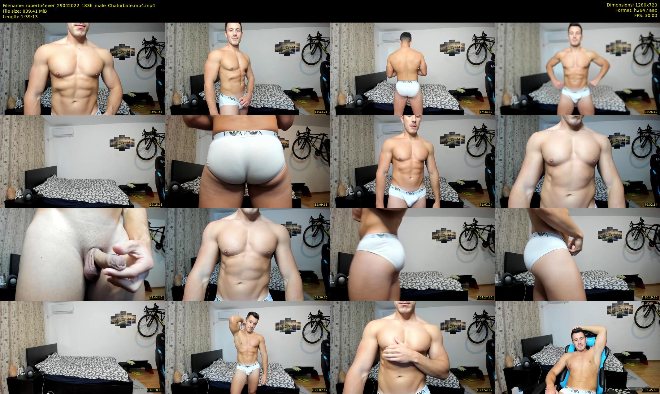 roberto4ever — 100 minute Chaturbate male cam show recording, 720p, Apr 29, 2022