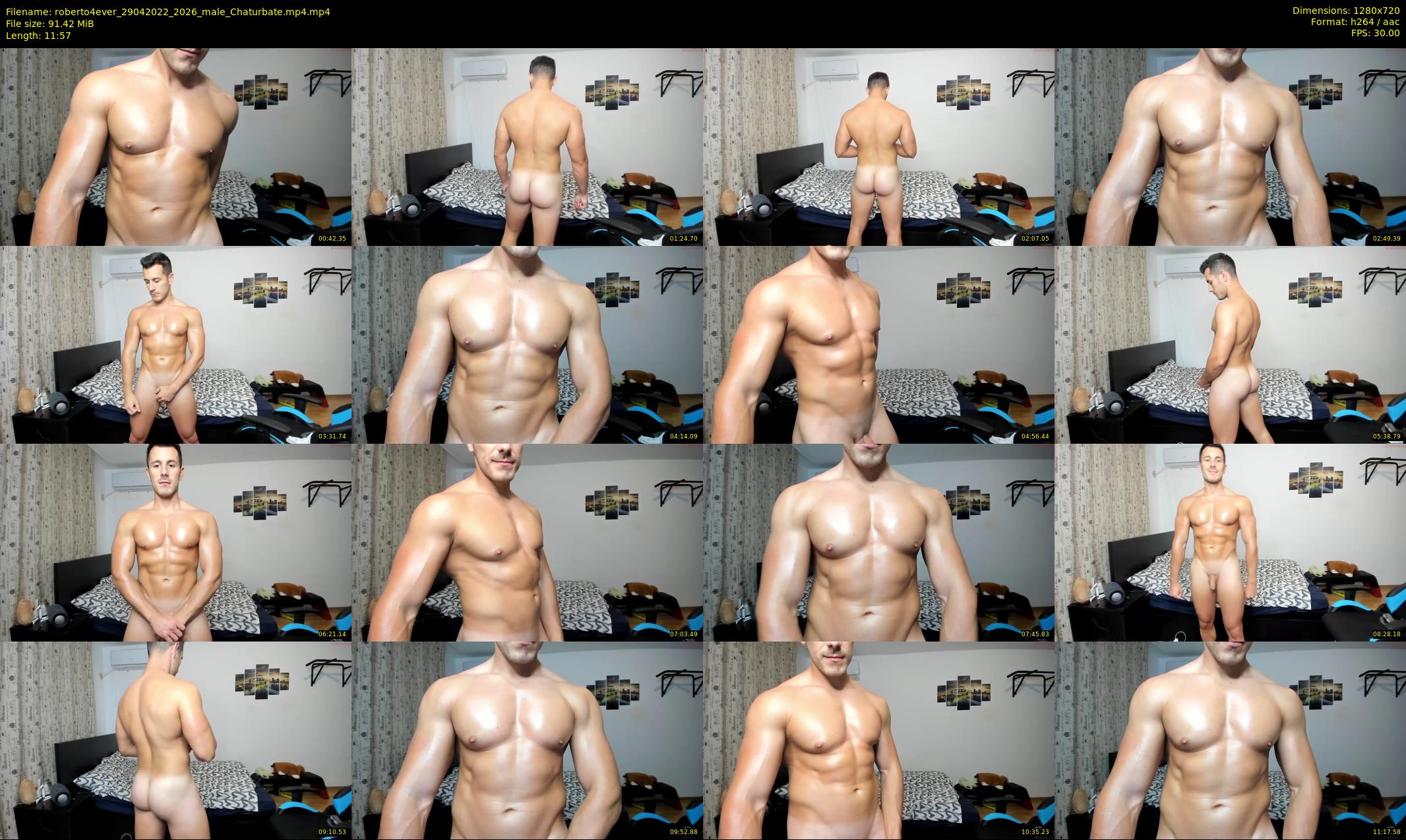roberto4ever — 12 minute Chaturbate male cam show recording, 720p, Apr 29, 2022