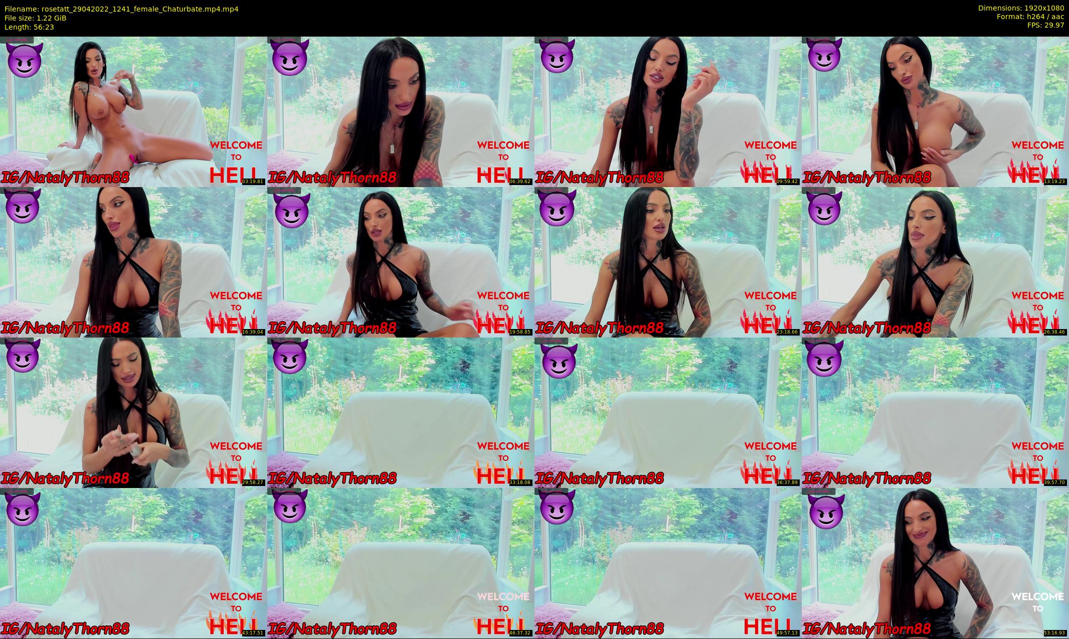 rosetatt — 57 minute Chaturbate female cam show recording, 1080p, Apr 29, 2022
