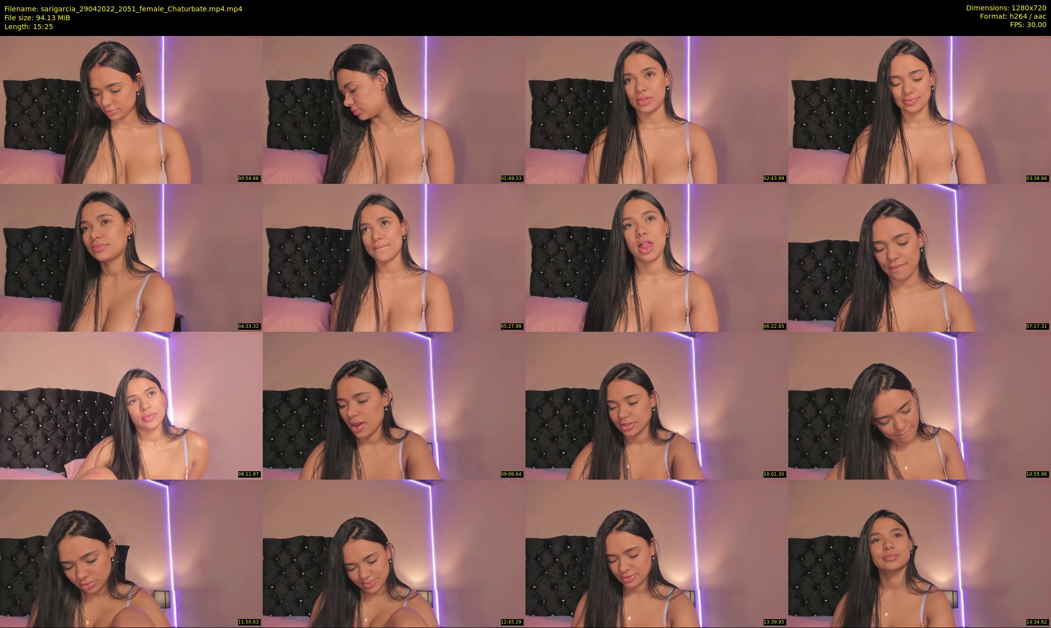 sarigarcia — 16 minute Chaturbate female cam show recording, 720p, Apr 29, 2022