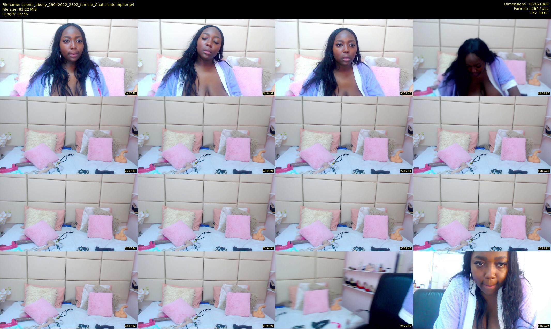 selene_ebony — 5 minute Chaturbate female cam show recording, 1080p, Apr 29, 2022