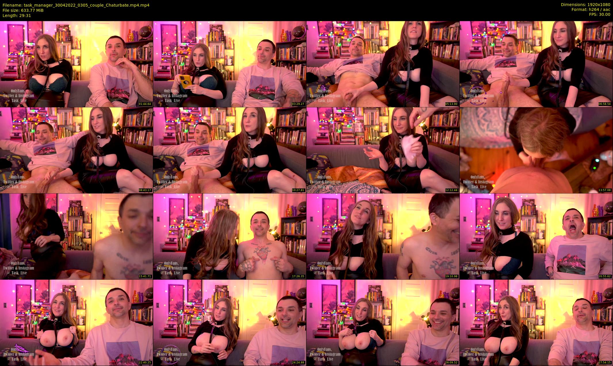 task_manager — 30 minute Chaturbate couple cam show recording, 1080p, Apr 30, 2022