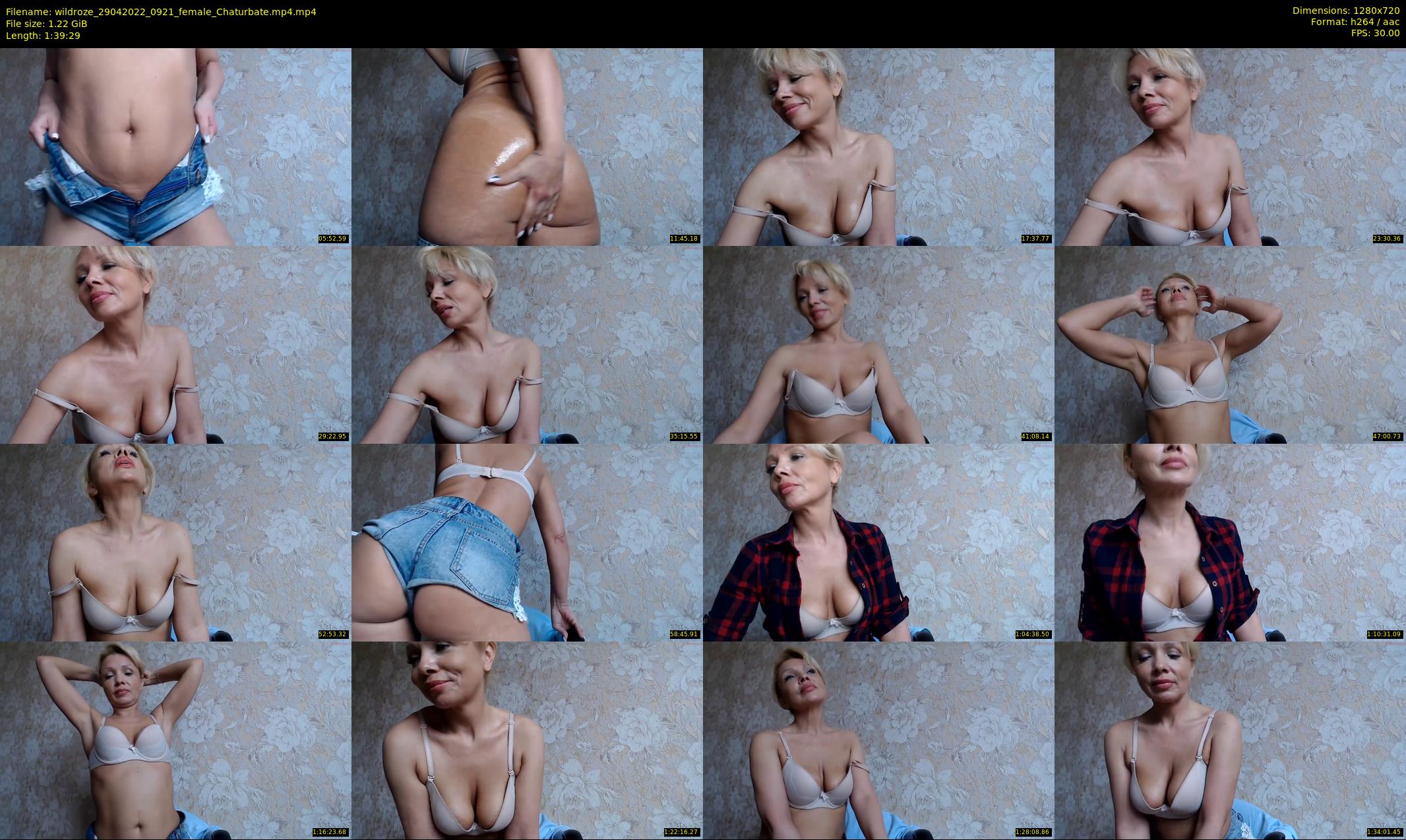 wildroze — 100 minute Chaturbate female cam show recording, 720p, Apr 29, 2022