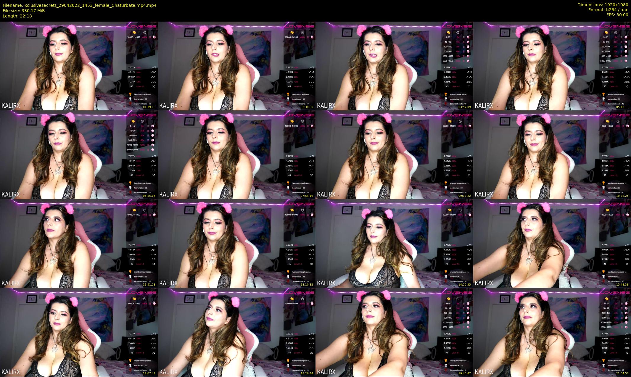 xclusivesecrets — 23 minute Chaturbate female cam show recording, 1080p, Apr 29, 2022