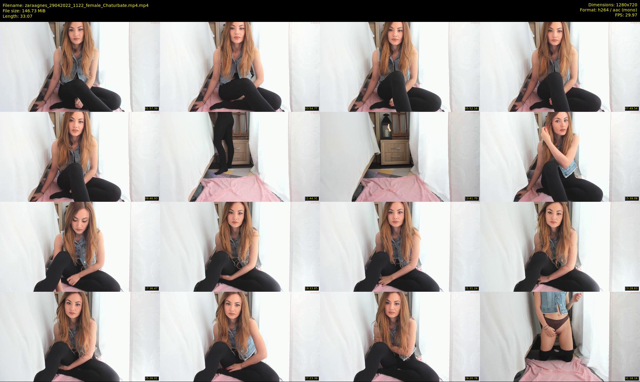 zaraagnes — 34 minute Chaturbate female cam show recording, 720p, Apr 29, 2022