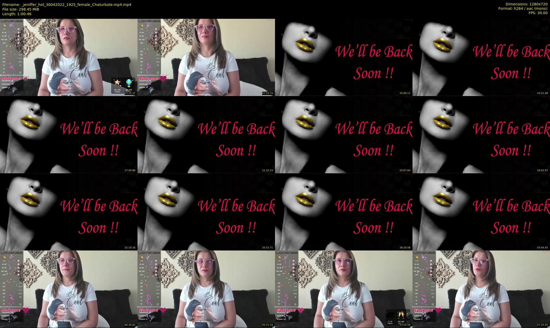 _jeniffer_hot — 61 minute Chaturbate female cam show recording, 720p, Apr 30, 2022