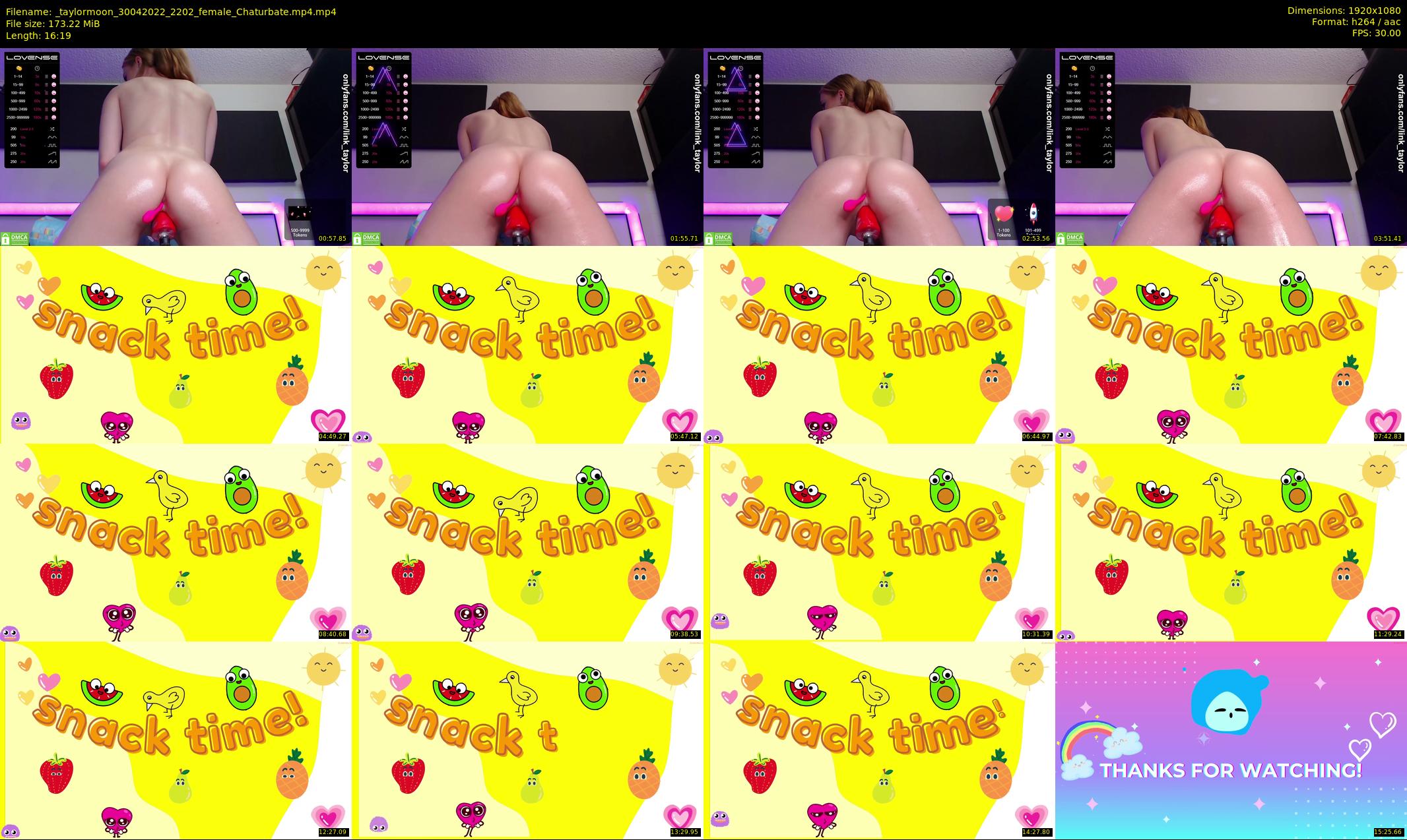 _taylormoon — 17 minute Chaturbate female cam show recording, 1080p, Apr 30, 2022