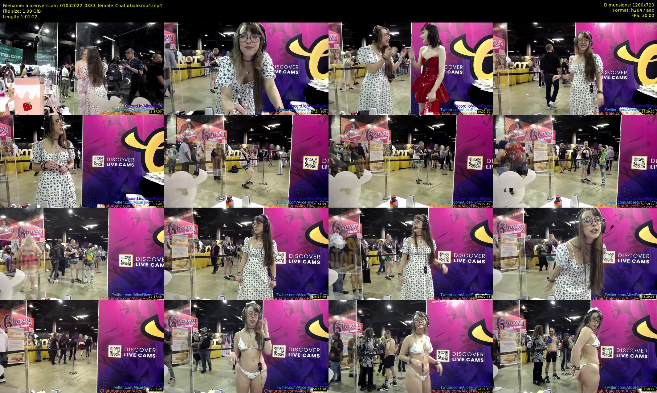 aliceriverscam — 62 minute Chaturbate female cam show recording, 720p, May 1, 2022